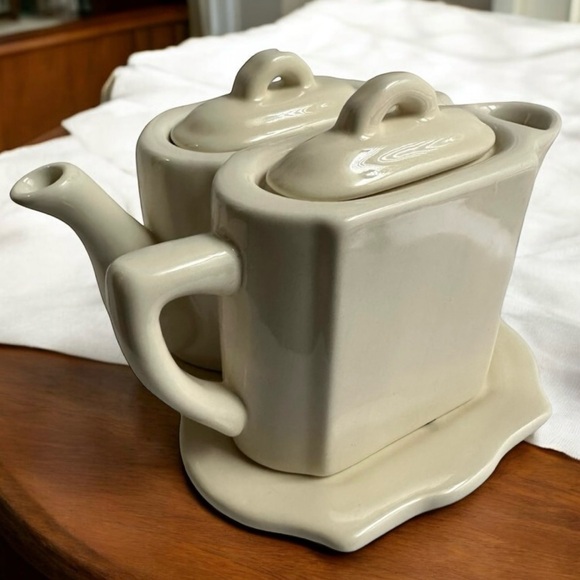 Restoration Hardware Tea Set on Tray 2001 - Picture 1 of 7